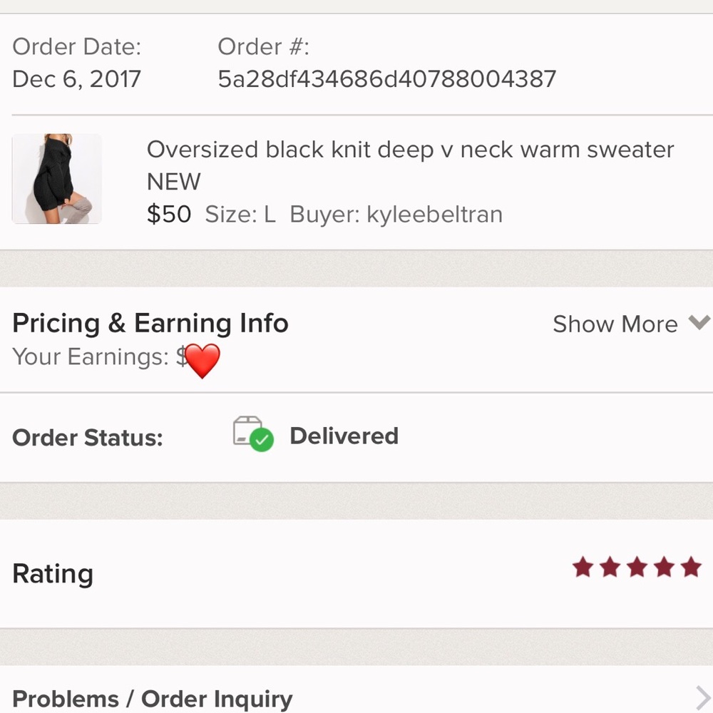 black knit pattern v neck sweater NWT - Picture 8 of 8